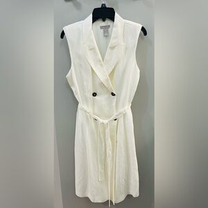 H&M line blend belted blazer dress